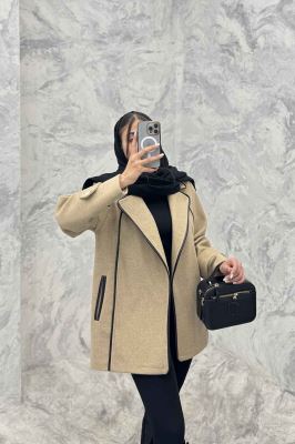 کت فوتر آستردار مغزی دوزی چرم