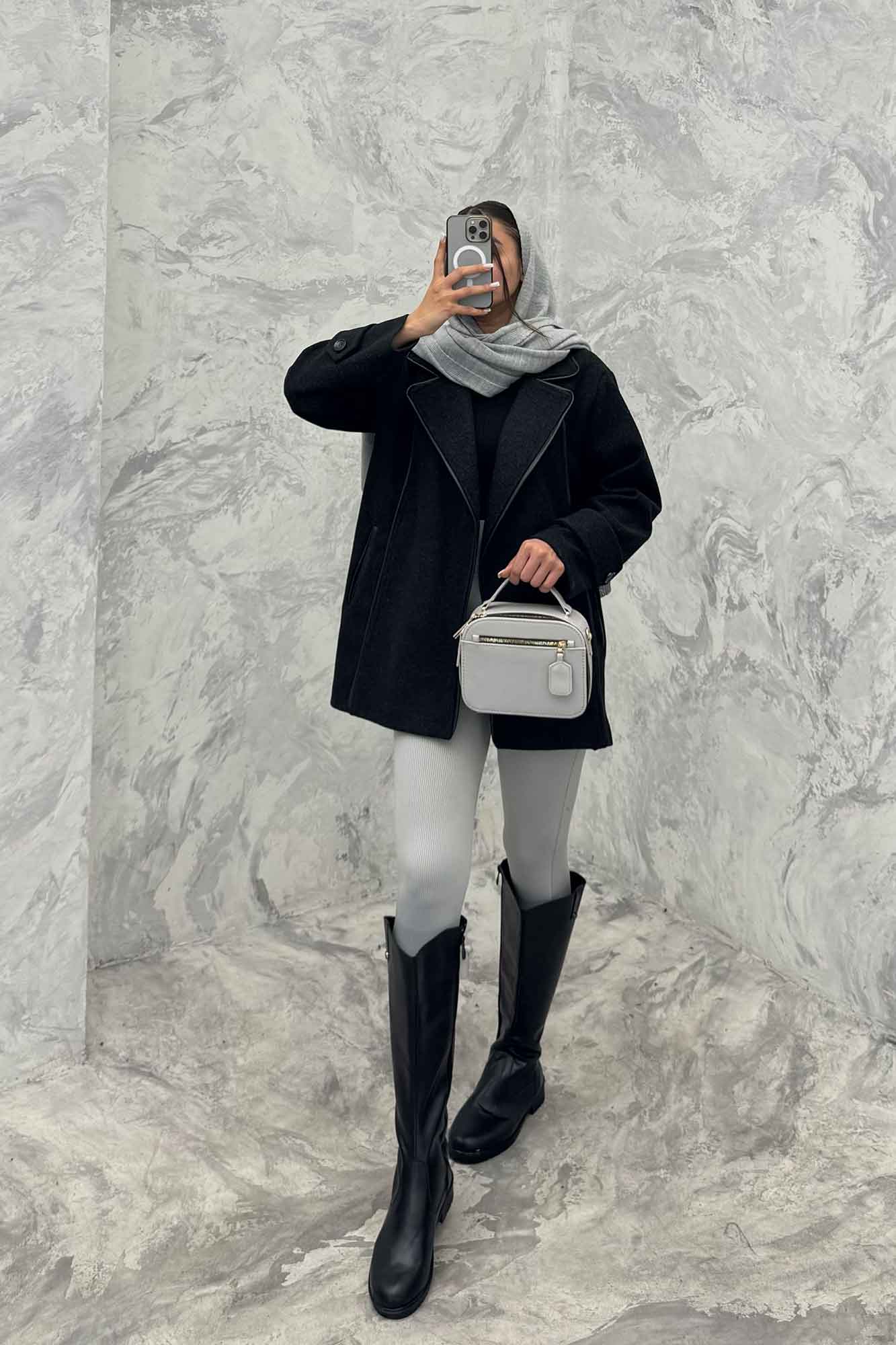 کت فوتر آستردار مغزی دوزی چرم