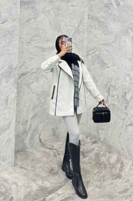 کت فوتر آستردار مغزی دوزی چرم