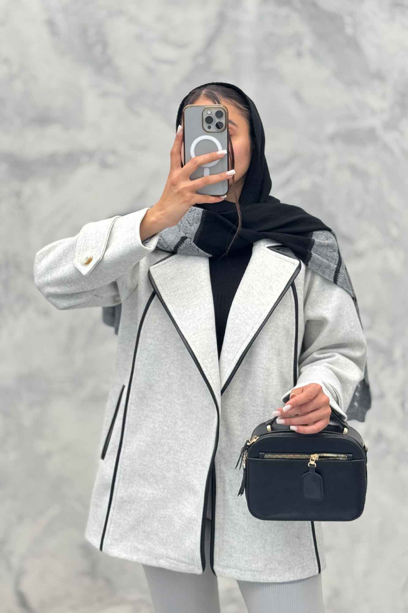 کت فوتر آستردار مغزی دوزی چرم