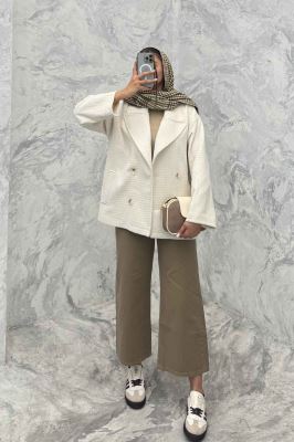 کت آستردار لمزور مخملی لیلی