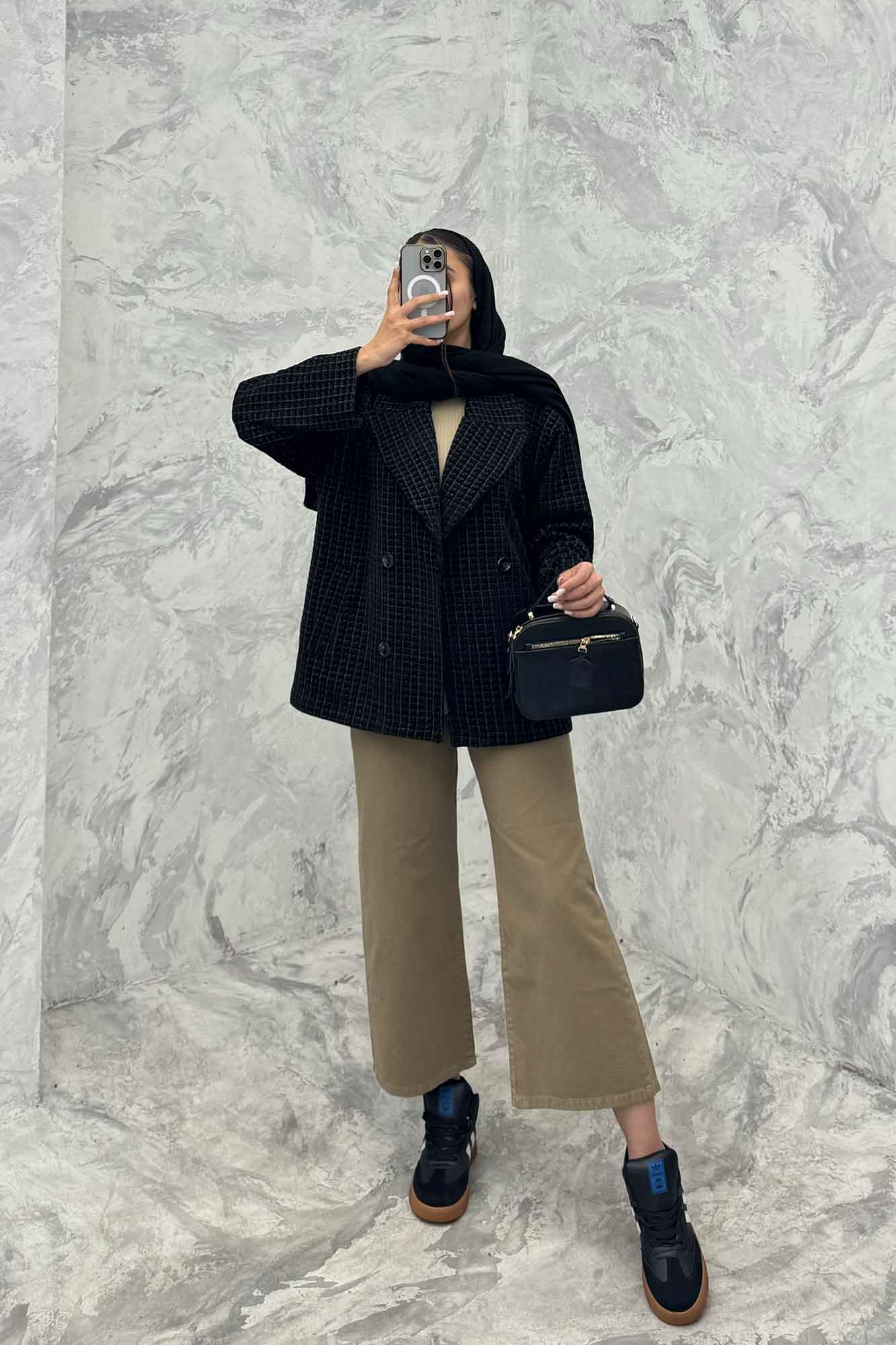 کت آستردار لمزور مخملی لیلی