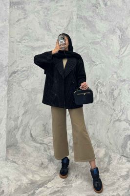 کت آستردار لمزور مخملی لیلی