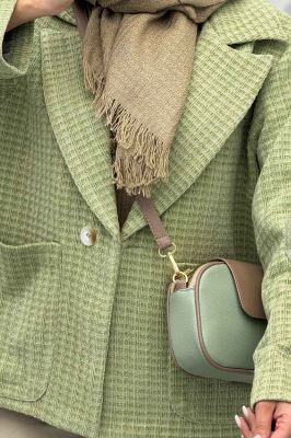 کت آستردار لمزور مخملی سه جیب رز