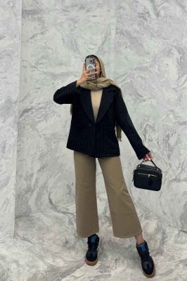 کت آستردار لمزور مخملی سه جیب رز