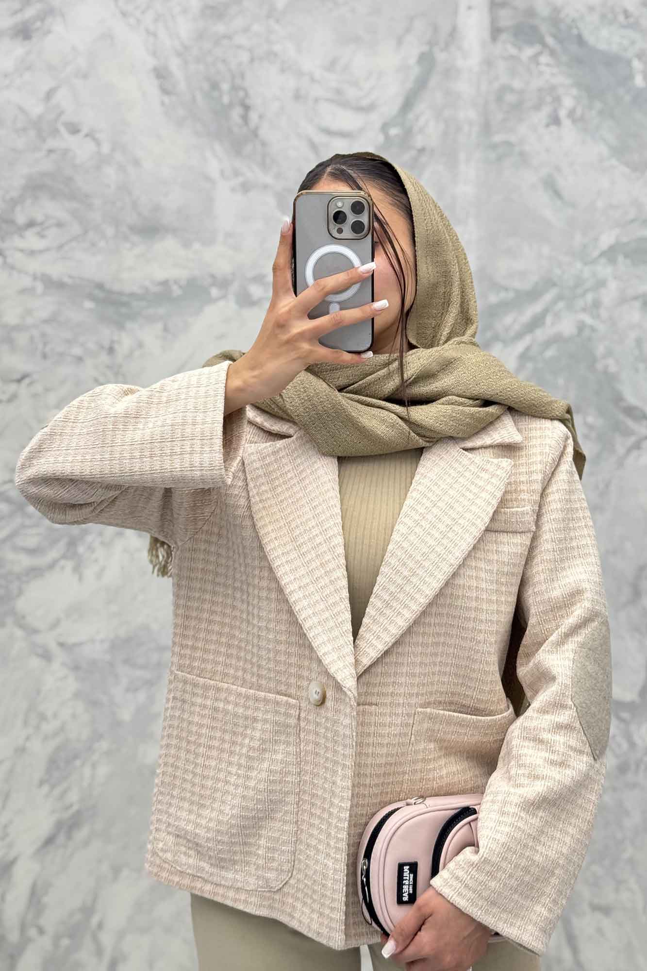 کت آستردار لمزور مخملی سه جیب رز