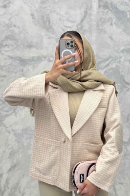 کت آستردار لمزور مخملی سه جیب رز