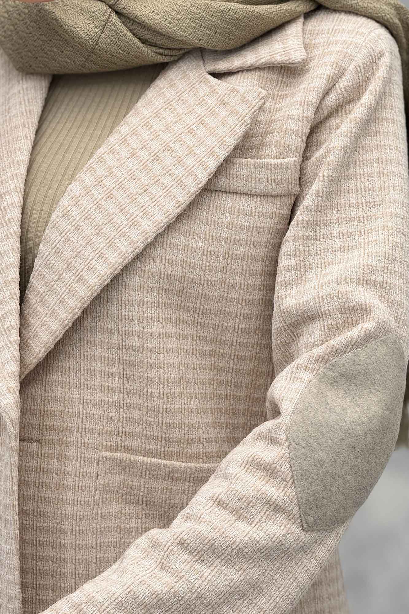 کت آستردار لمزور مخملی سه جیب رز