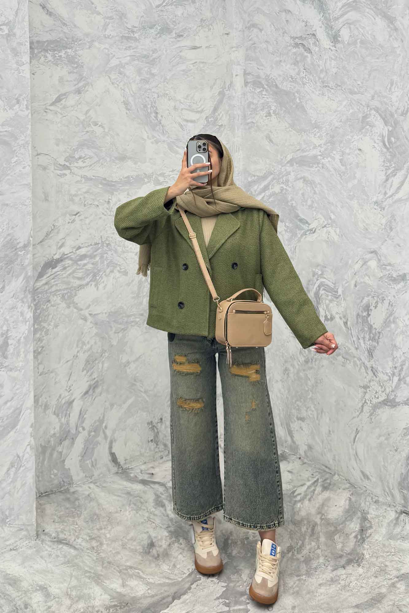 کت آستردار چهار دکمه توییت پشمی