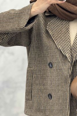 کت آستردار چهار دکمه توییت پشمی