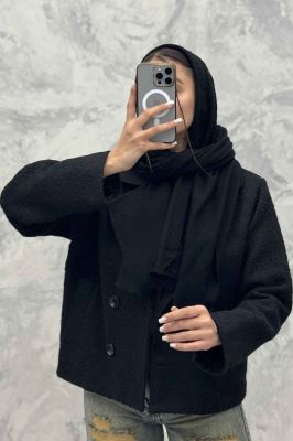 کت آستردار چهار دکمه توییت پشمی