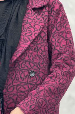 کت آستردار چهار دکمه توییت پشمی