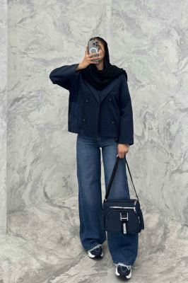 کت آستردار چهار دکمه توییت پشمی