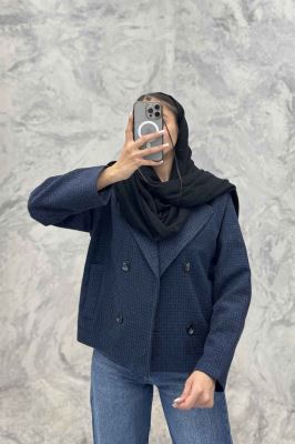 کت آستردار چهار دکمه توییت پشمی