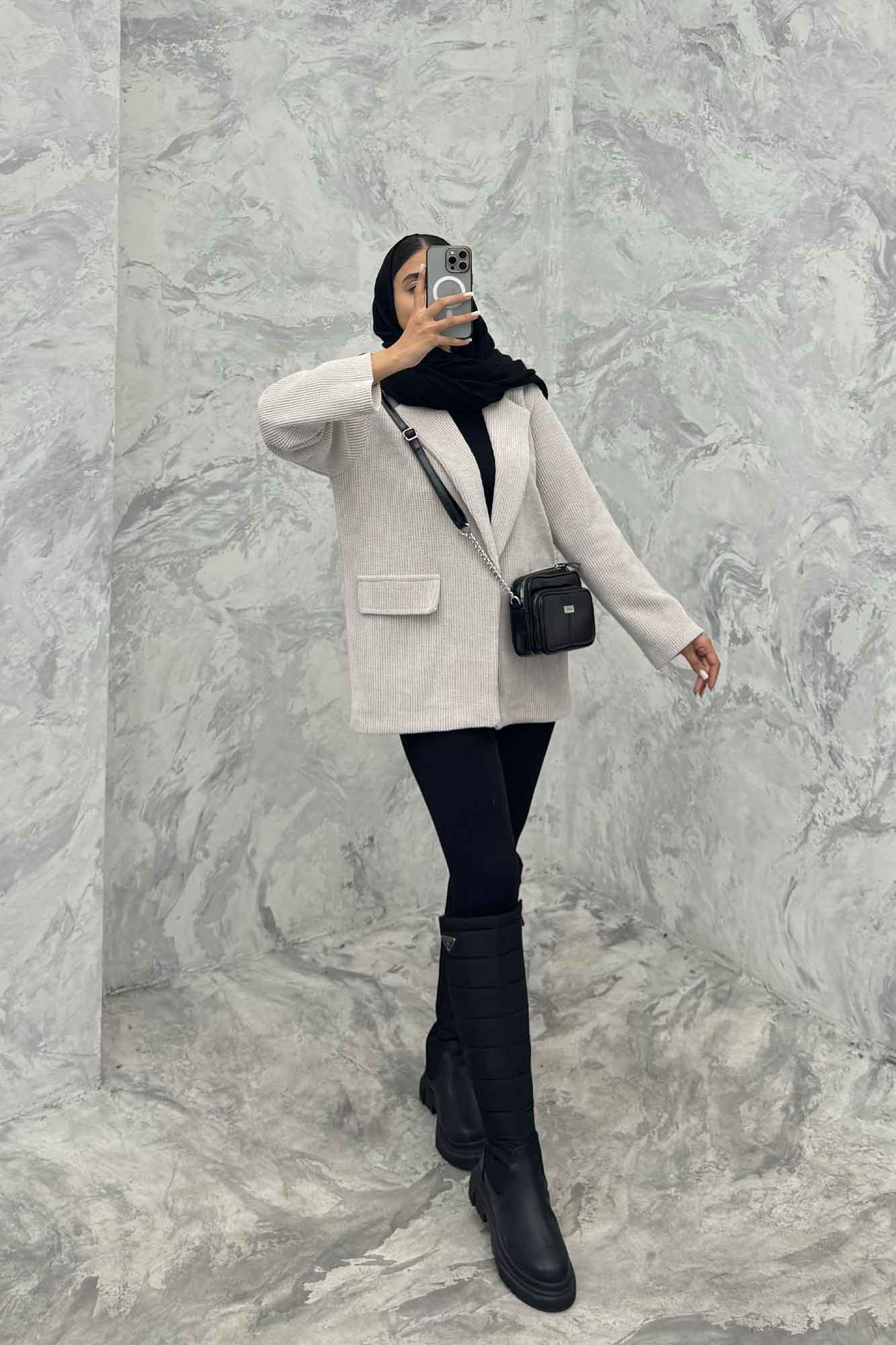 پالتو آستردار جیب نما لمزور بیسکویتی تیلور