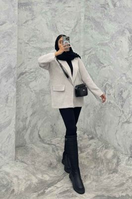 پالتو آستردار جیب نما لمزور بیسکویتی تیلور