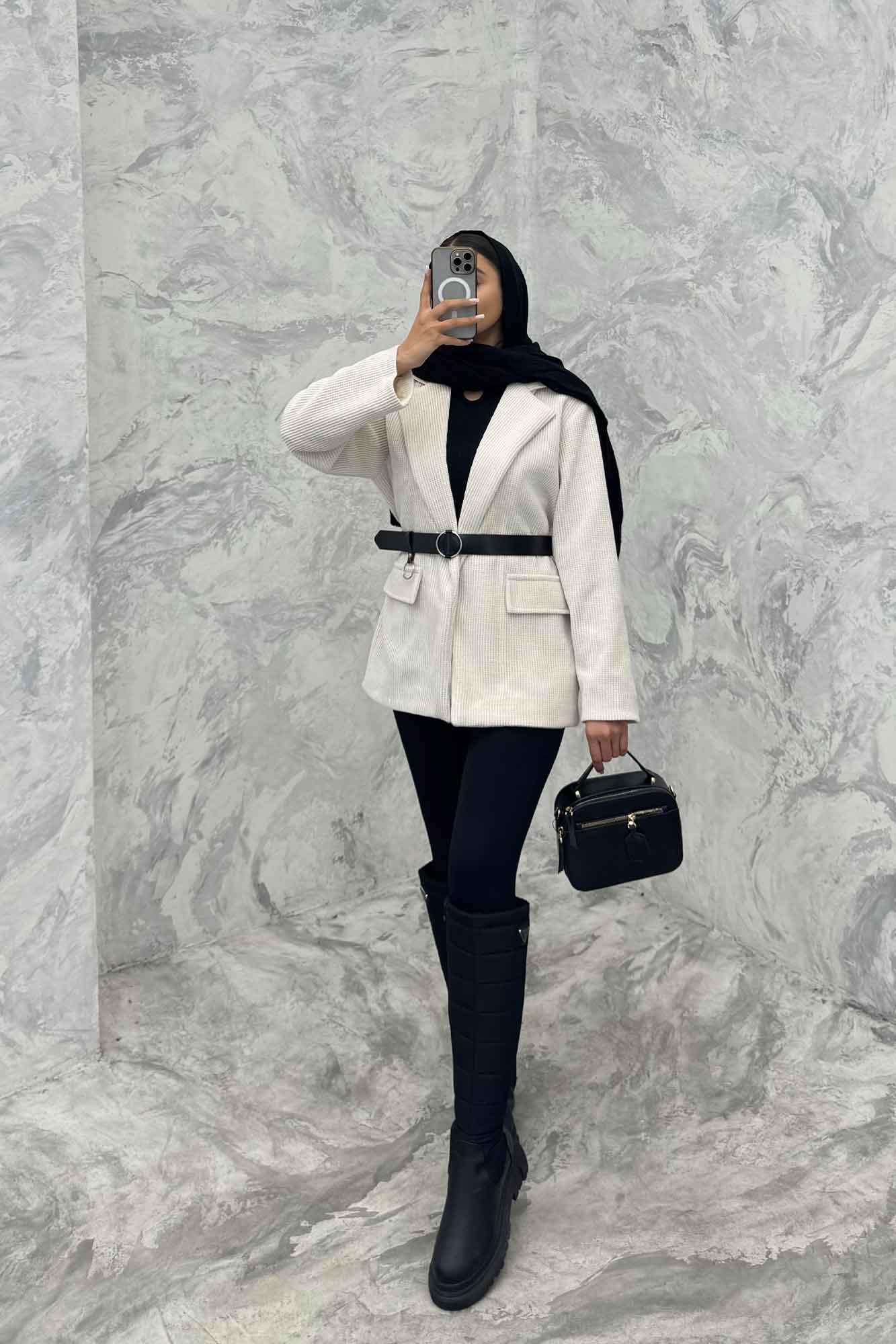 پالتو آستردار جیب نما لمزور بیسکویتی تیلور