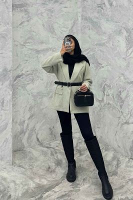 پالتو آستردار جیب نما لمزور بیسکویتی تیلور