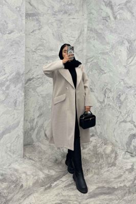 پالتو فوتر جناقی بلند آستردار MAYA