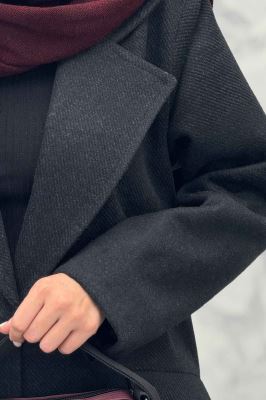 پالتو فوتر جناقی بلند آستردار MAYA