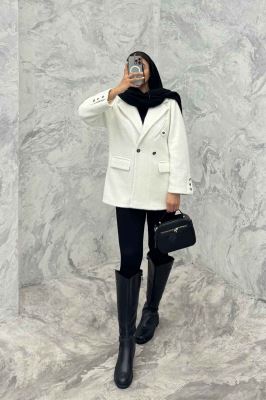 پالتو کتی لمزور آستردار دو دکمه HENRY