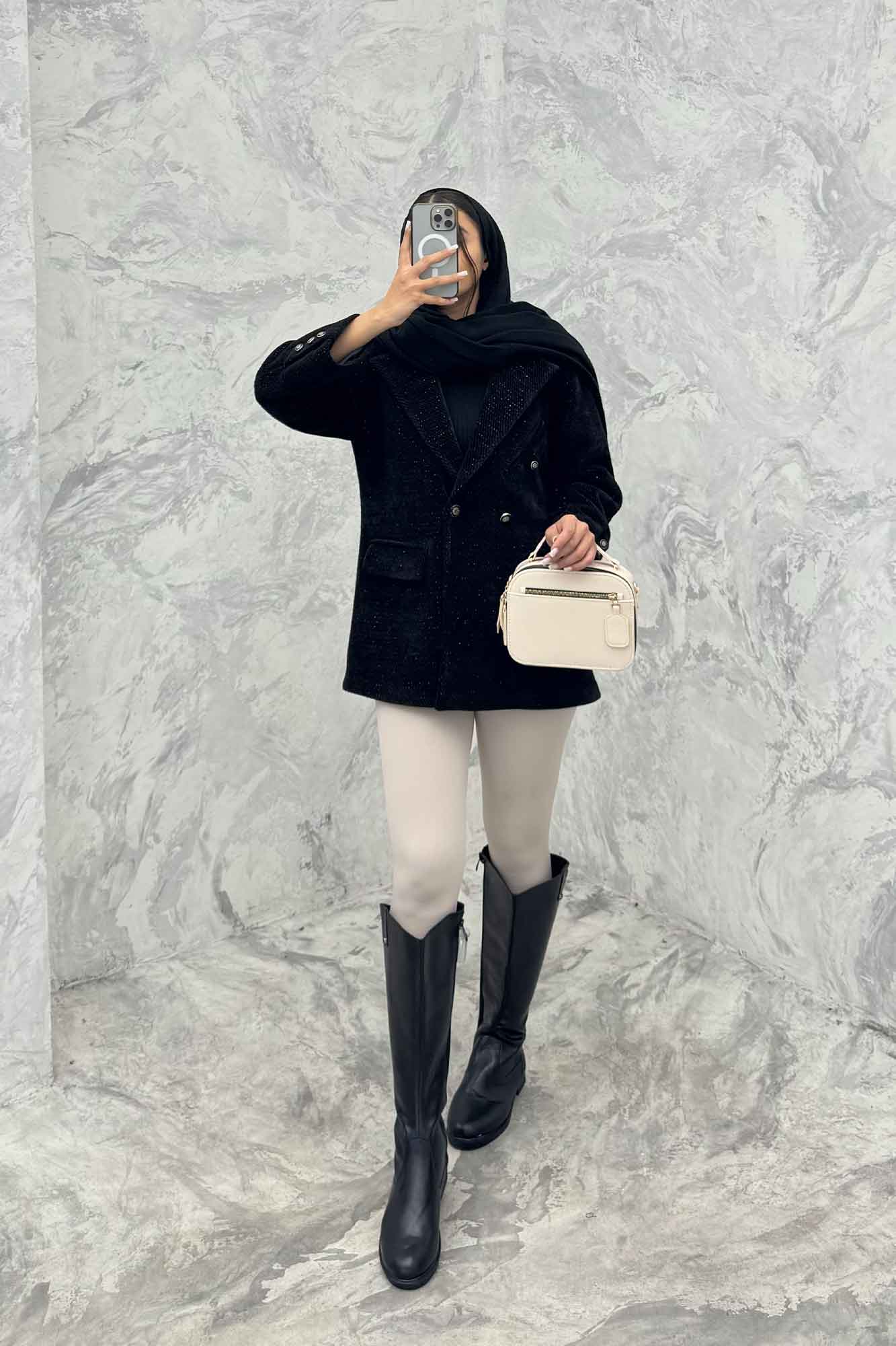 پالتو کتی لمزور آستردار دو دکمه HENRY