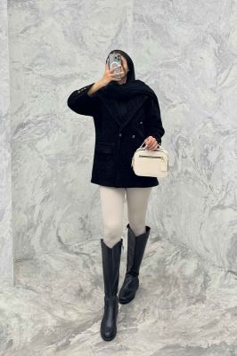 پالتو کتی لمزور آستردار دو دکمه HENRY