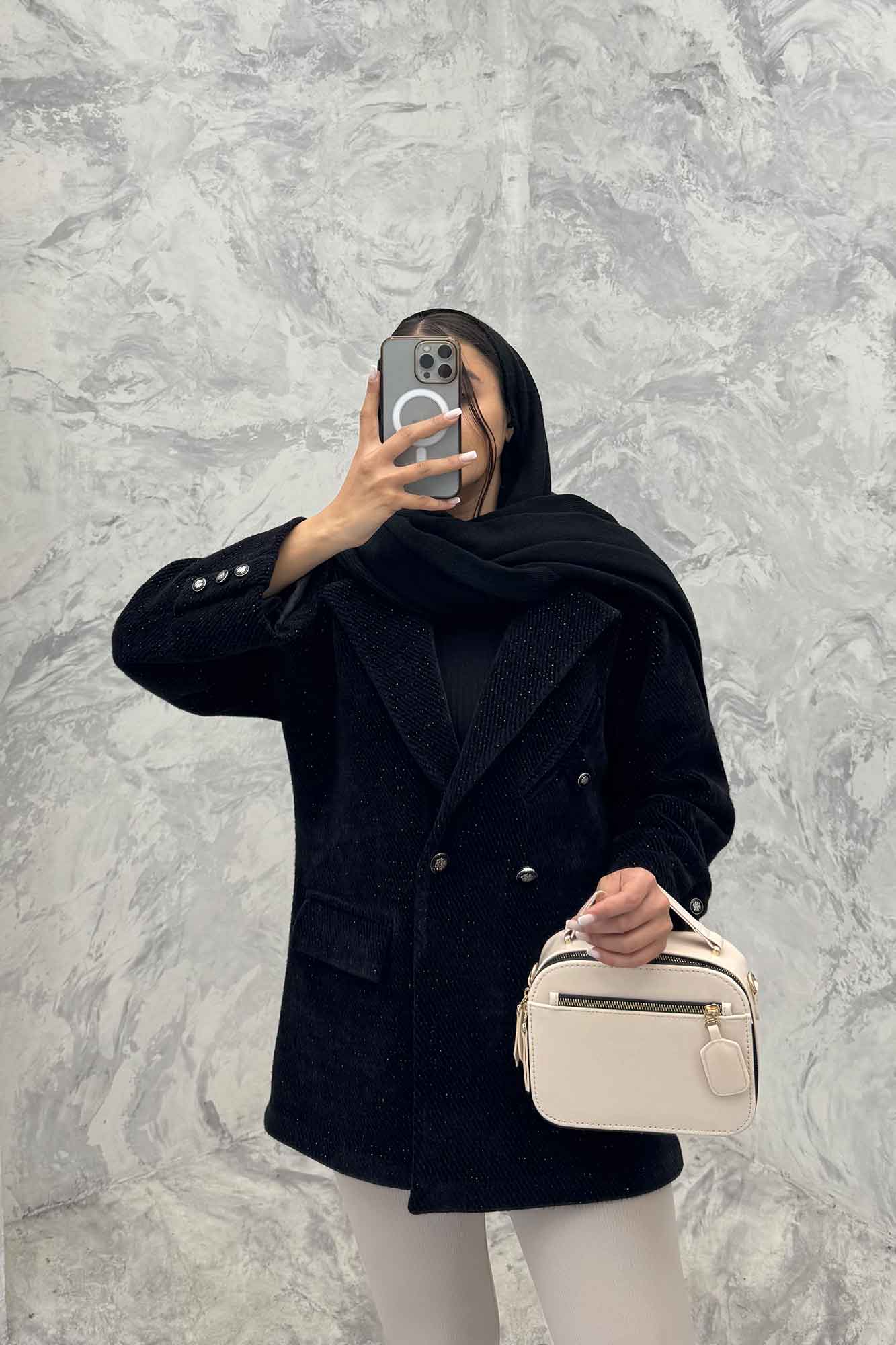 پالتو کتی لمزور آستردار دو دکمه HENRY