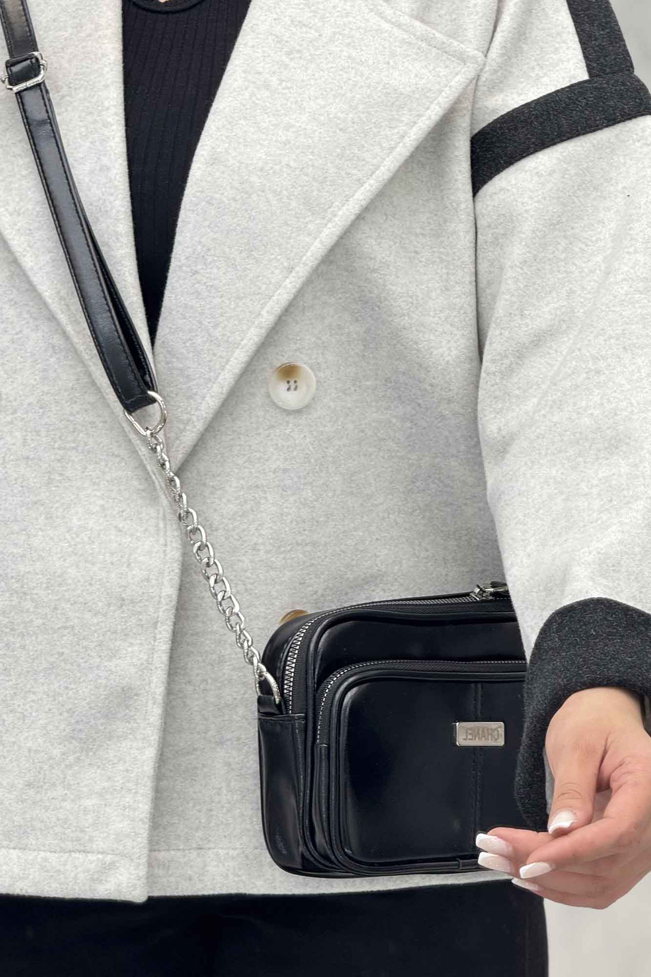 کت فوتر دو رنگ چهار دکمه مچ برگردان