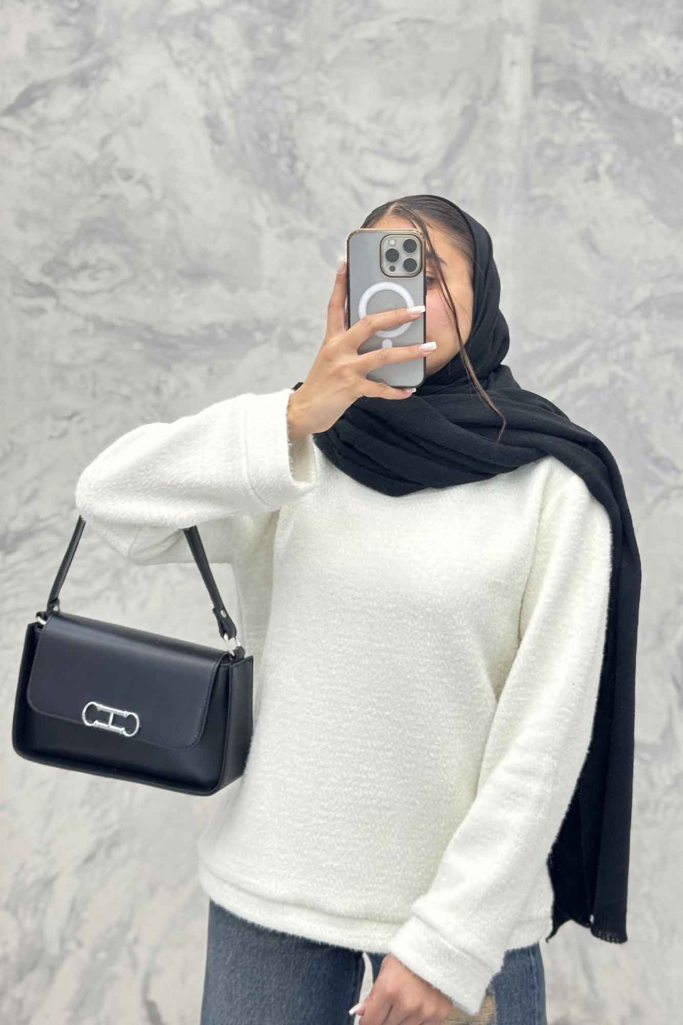 بلوز یقه اسکی لمزور 