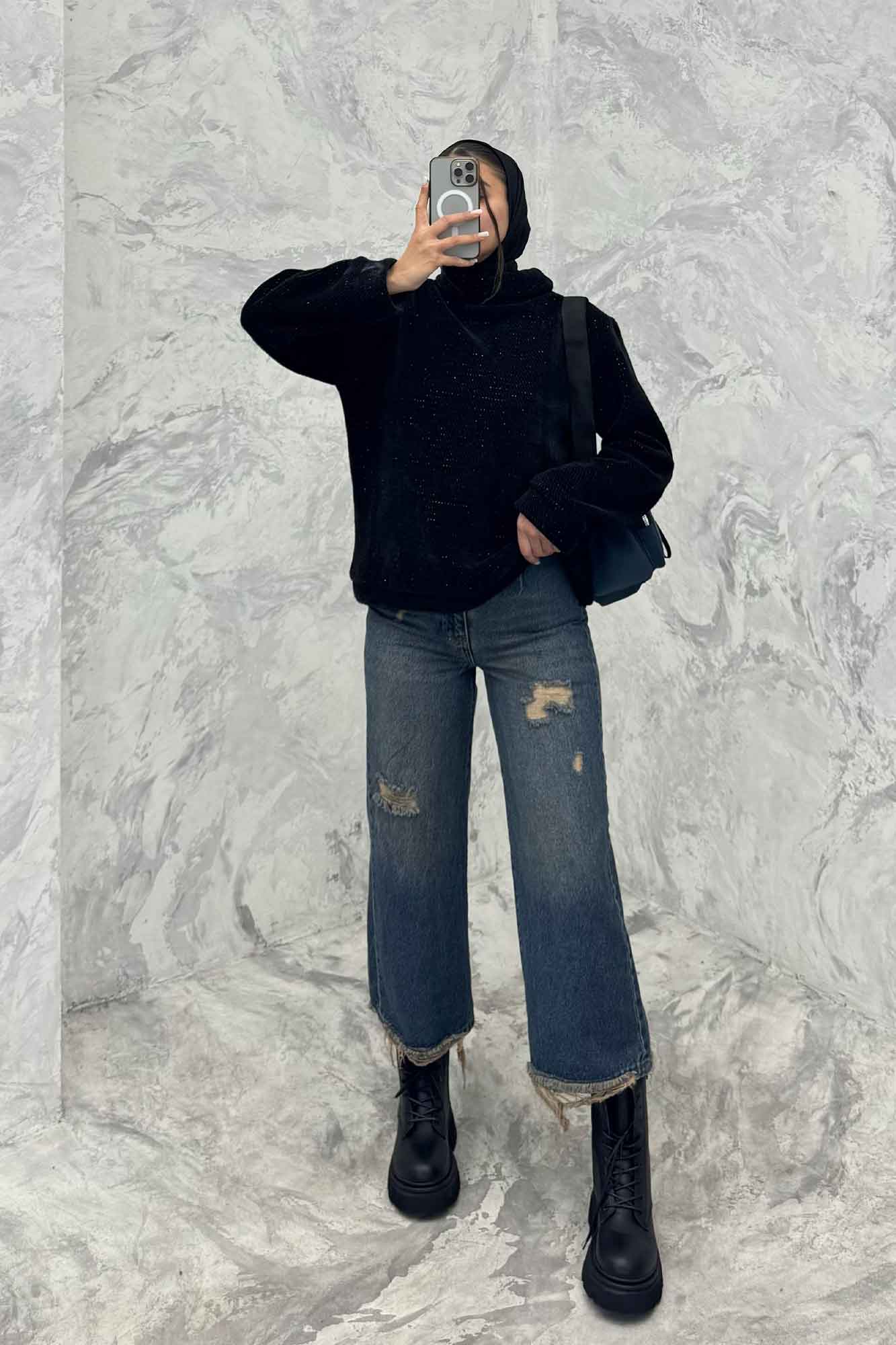 بلوز یقه اسکی لمزور