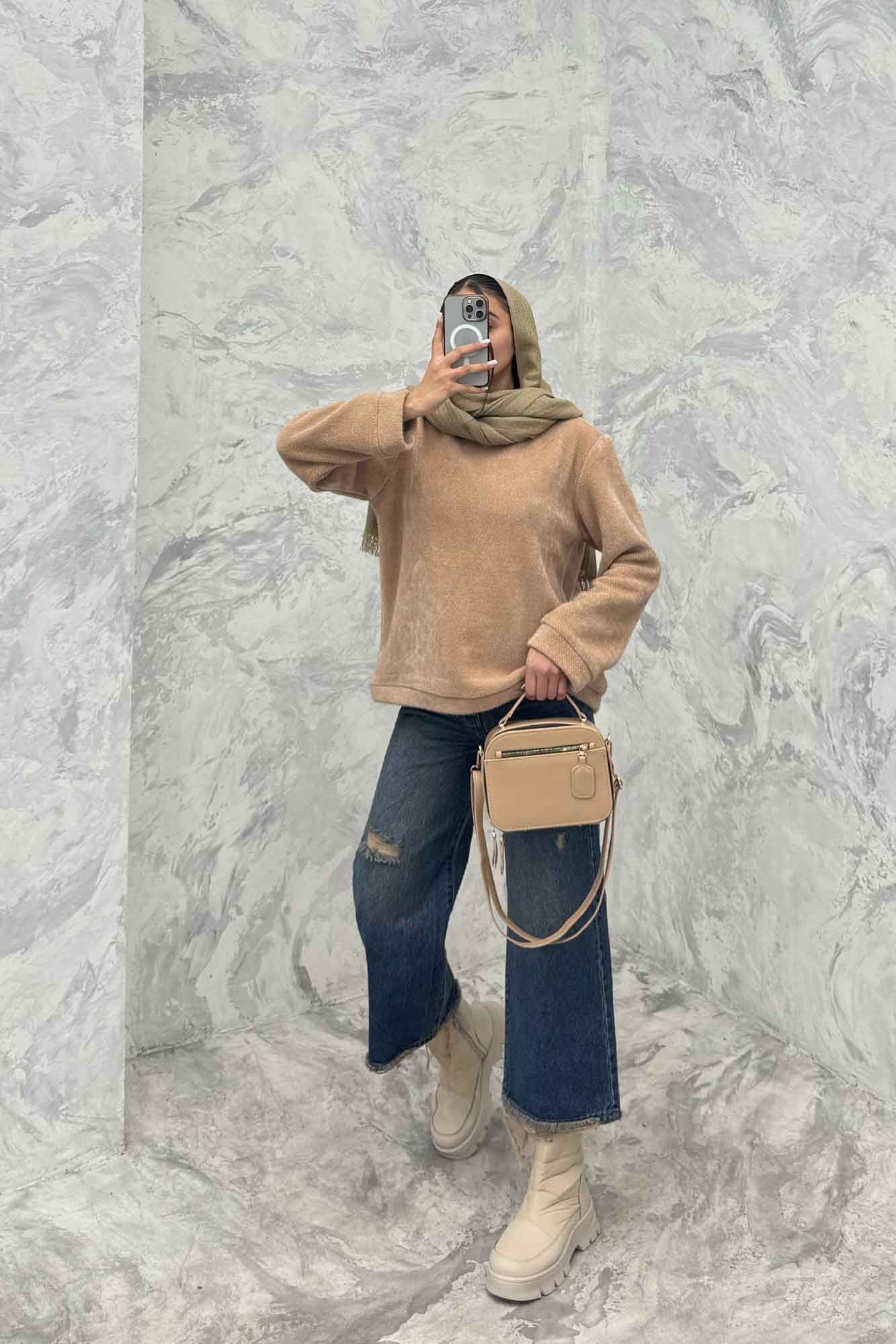 بلوز یقه اسکی لمزور