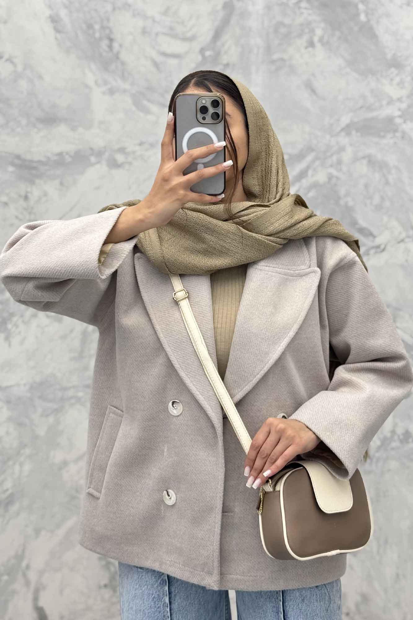 کت فوتر کجراه آستردار چهار دکمه سوزان