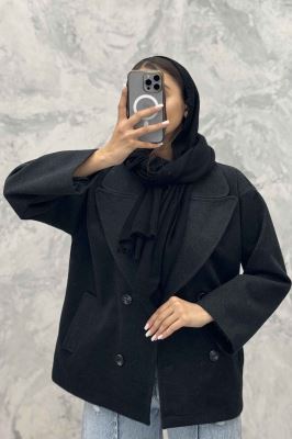 کت فوتر کجراه آستردار چهار دکمه سوزان