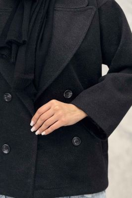 کت فوتر کجراه آستردار چهار دکمه سوزان