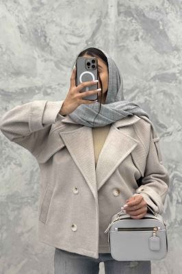 کت فوتر کجراه آستین پاگن آستردار باربارا