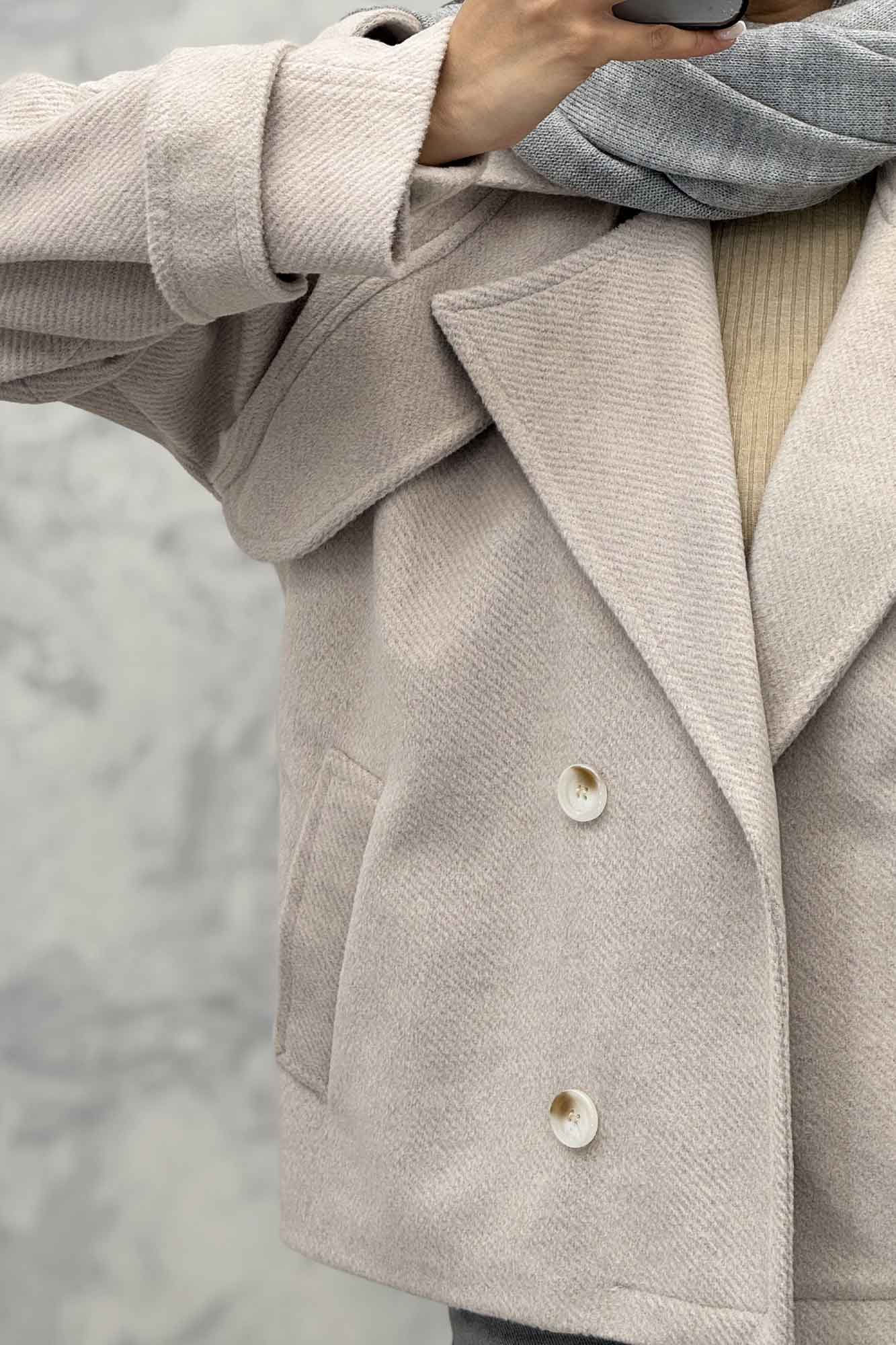 کت فوتر کجراه آستین پاگن آستردار باربارا