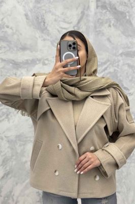 کت فوتر کجراه آستین پاگن آستردار باربارا