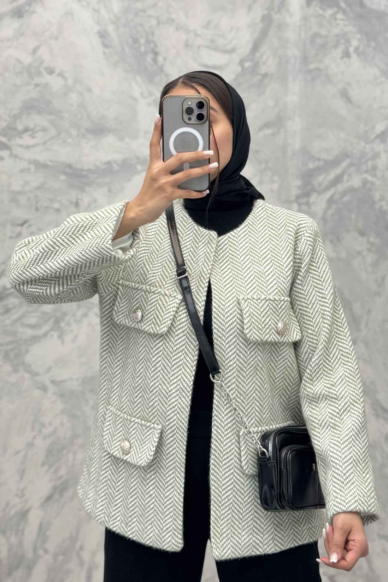 کت چهار جیب لمزور زیگزاگ