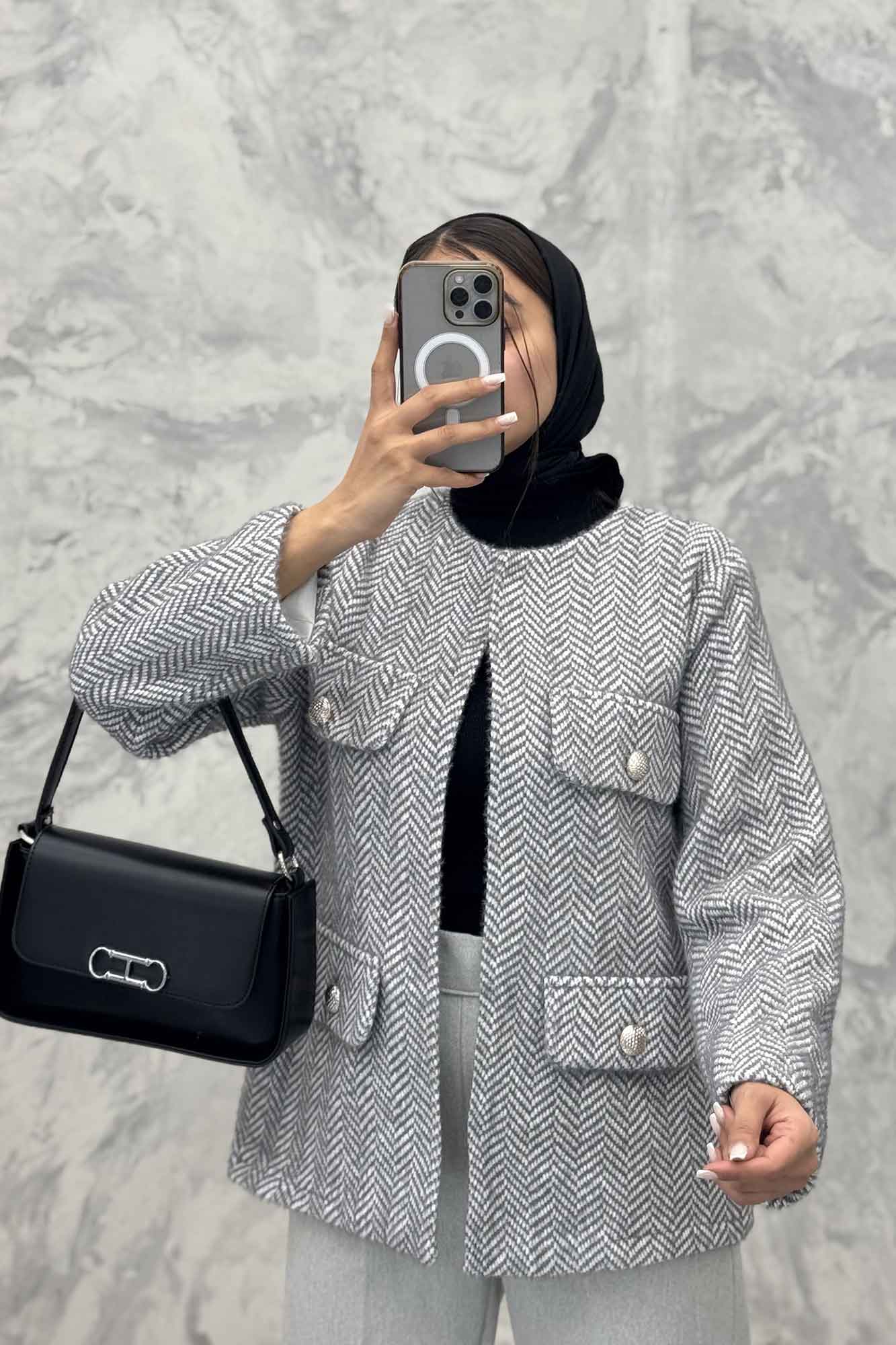 کت چهار جیب لمزور زیگزاگ