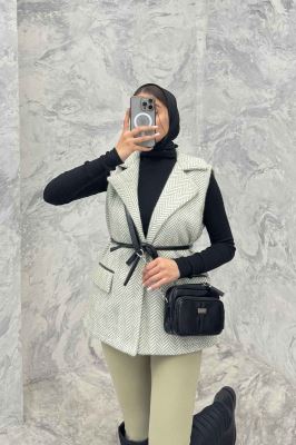 وست لمزور آستردار کمربند چرمی