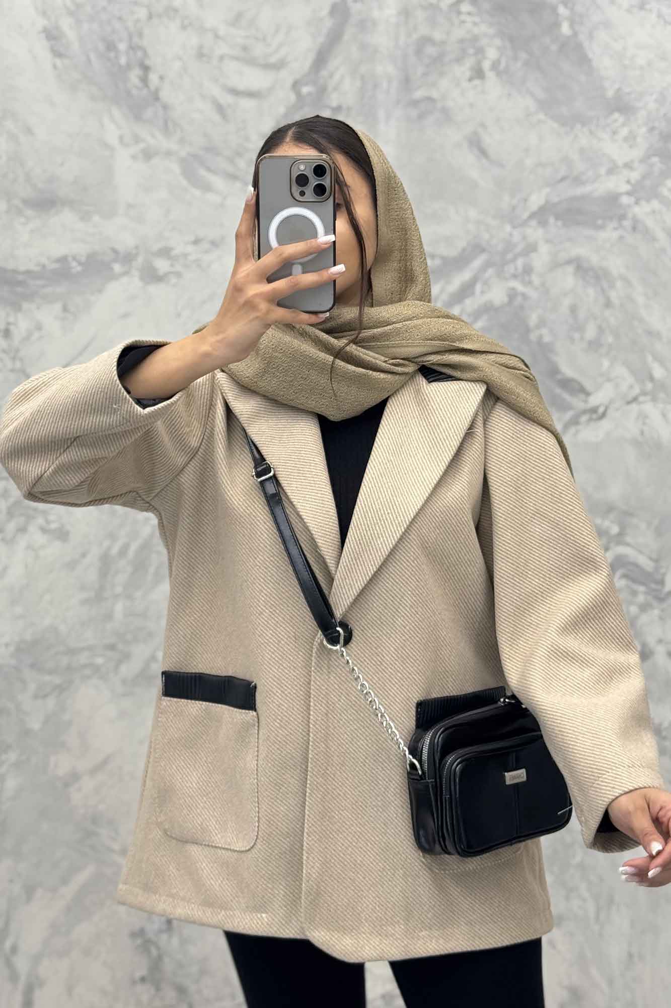 کت فوتر کجراه خرجکار چرم