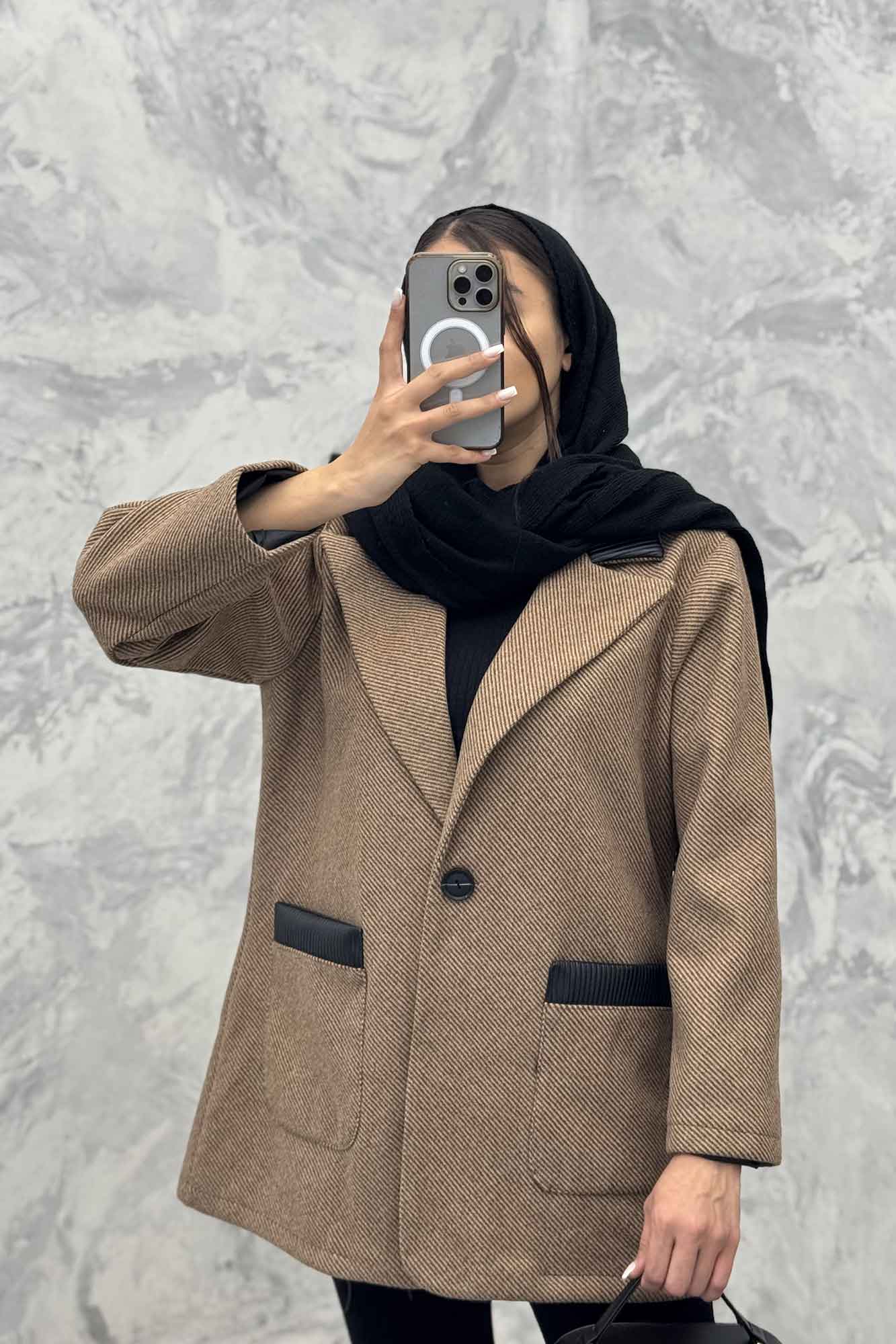 کت فوتر کجراه خرجکار چرم