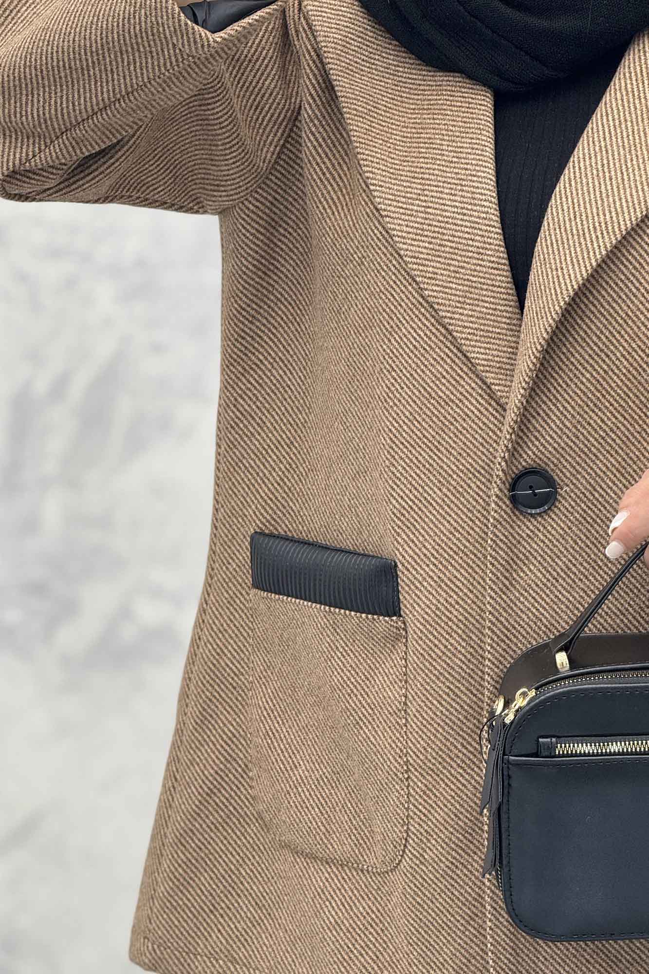 کت فوتر کجراه خرجکار چرم