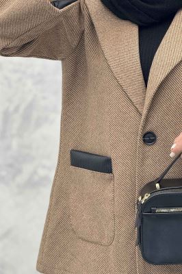 کت فوتر کجراه خرجکار چرم