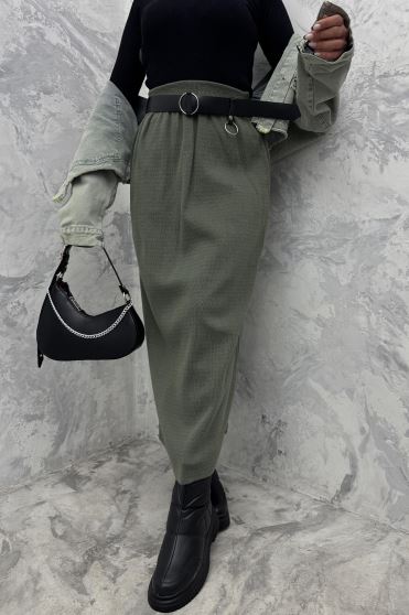 دامن بلند بافت زنانه