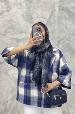 کت چهارخانه آستردار آستین سه رب