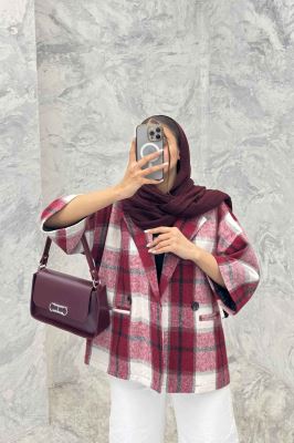 کت چهارخانه آستردار آستین سه رب