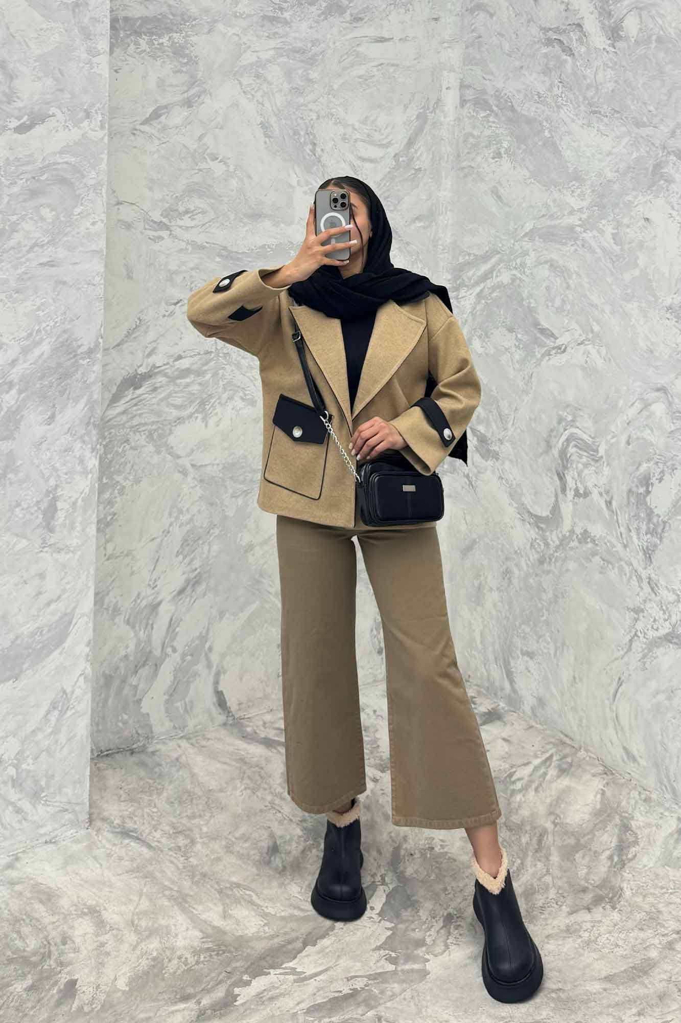 پالتو خرجکار فوتر و سانتانا تک جیب پاکتی نانسی