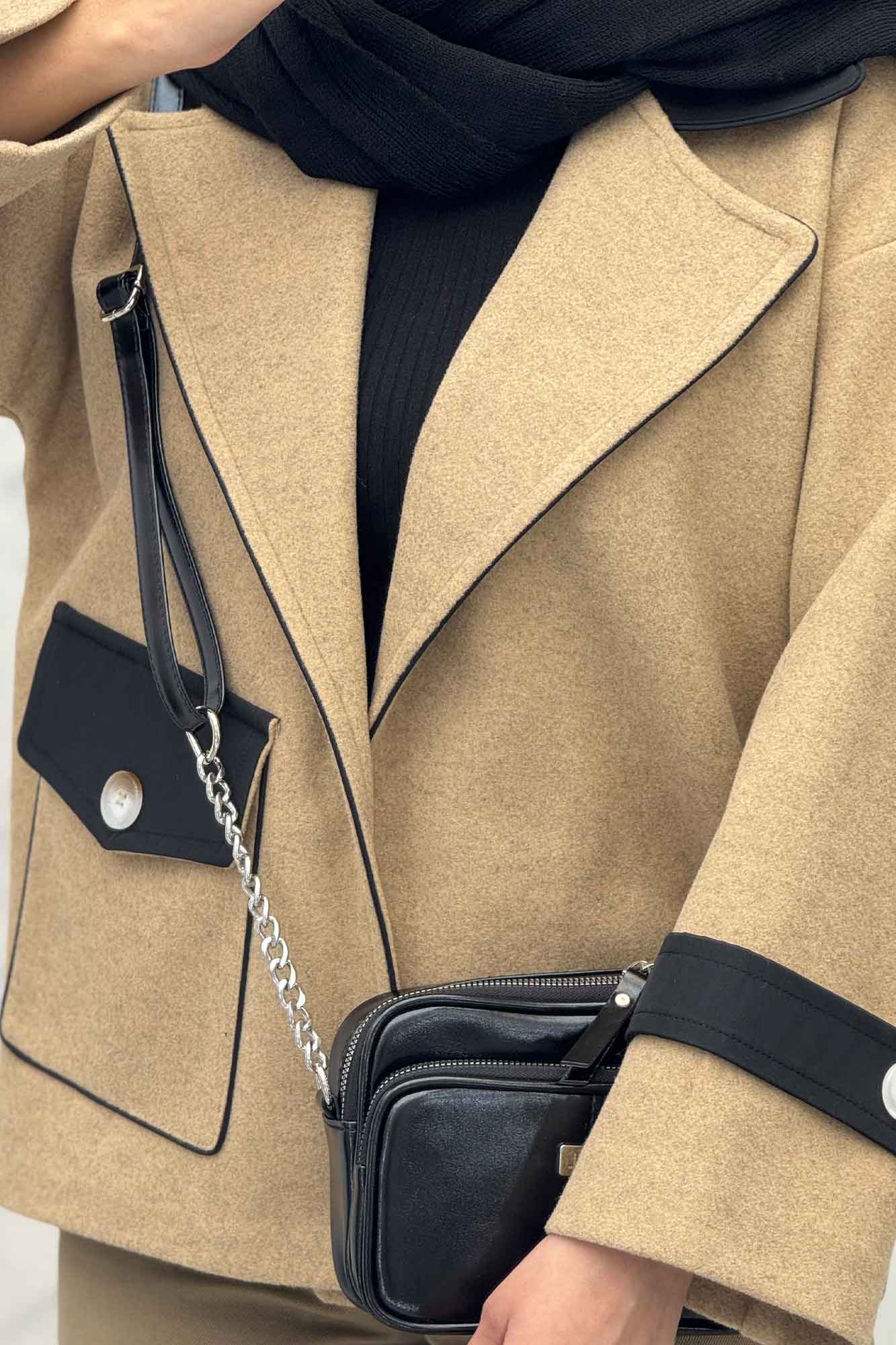 پالتو خرجکار فوتر و سانتانا تک جیب پاکتی نانسی